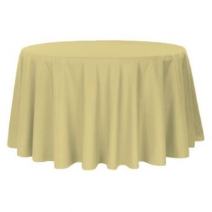 Nappe ronde ivoire 270cm 8/10