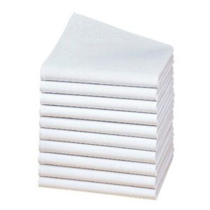 serviette tissus coton BLANC