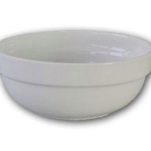 Légumier / Saladier porcelaine blanc empilable diam 21cm