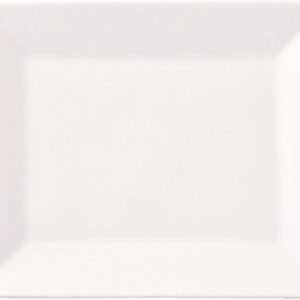 assiette plateau rectangle moderne blanche 26X33