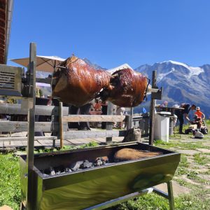 Barbecue avec broche